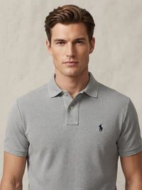 Polo Ralph Lauren Custom Fit Gris Chiné – Taille S