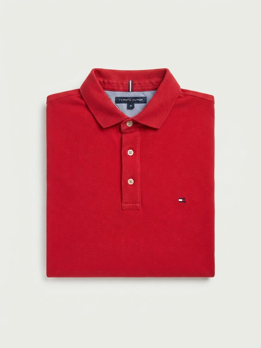 Polo Tommy Hilfiger Slim Fit Rouge – Taille M