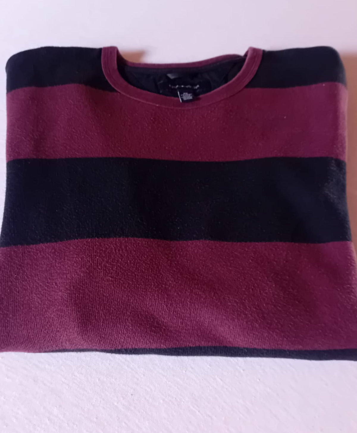 Pull Rayé Tommy Hilfiger Marine & Bordeaux – XXL