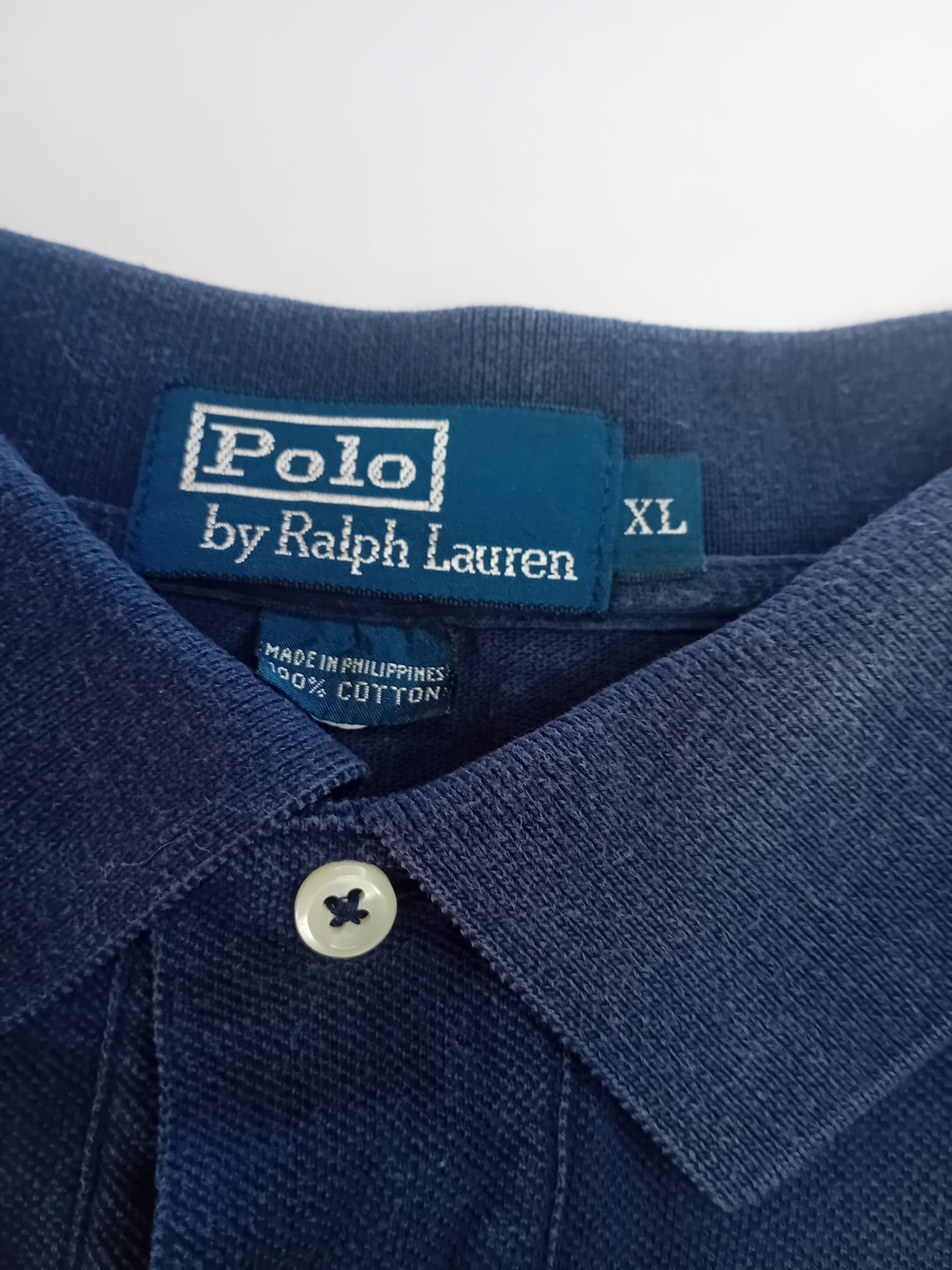 Polo by Ralph Lauren bleu marine XL détail étiquette