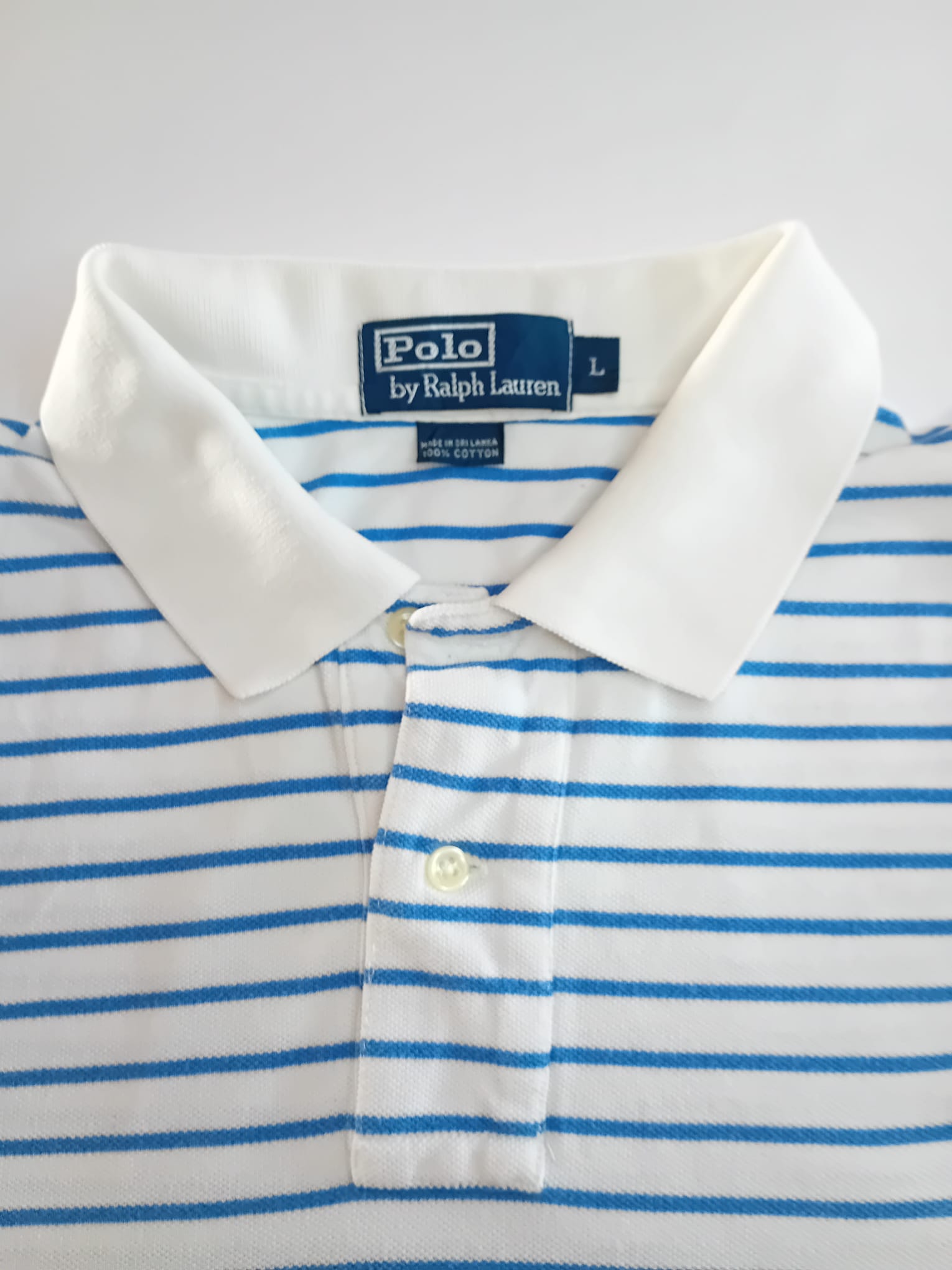 Étiquette Polo Ralph Lauren taille L
