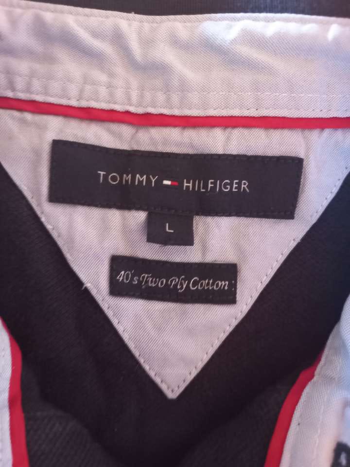 Étiquette Tommy Hilfiger 40's Two Ply Cotton taille L