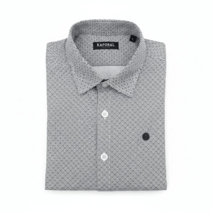 Chemise Kaporal Bleu Marine Col Blanc