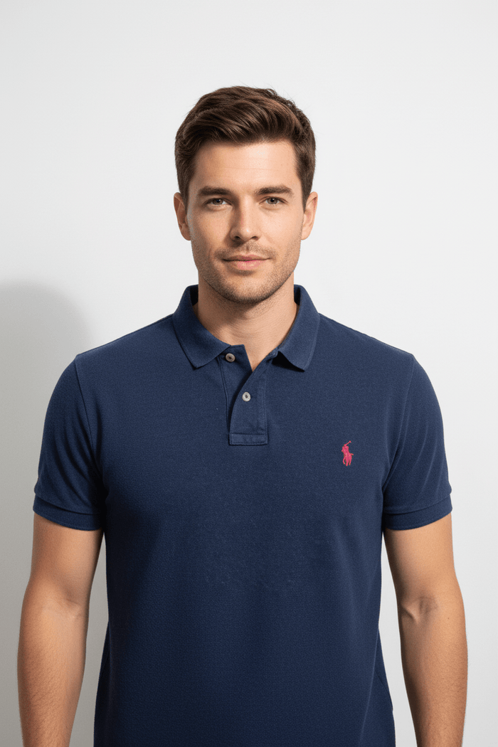 Polo Ralph Lauren Classic Fit — Navy — Red Logo — Size XXL