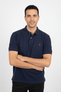 Polo by Ralph Lauren — Bleu Marine — Logo Rouge — Taille XL