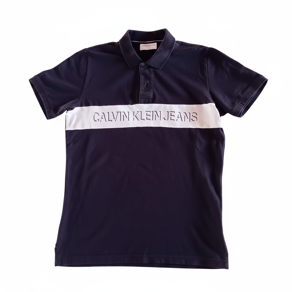 Polo CKJ fond blanc pur 2