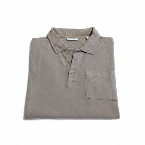 Polo Kaporal beige fond blanc
