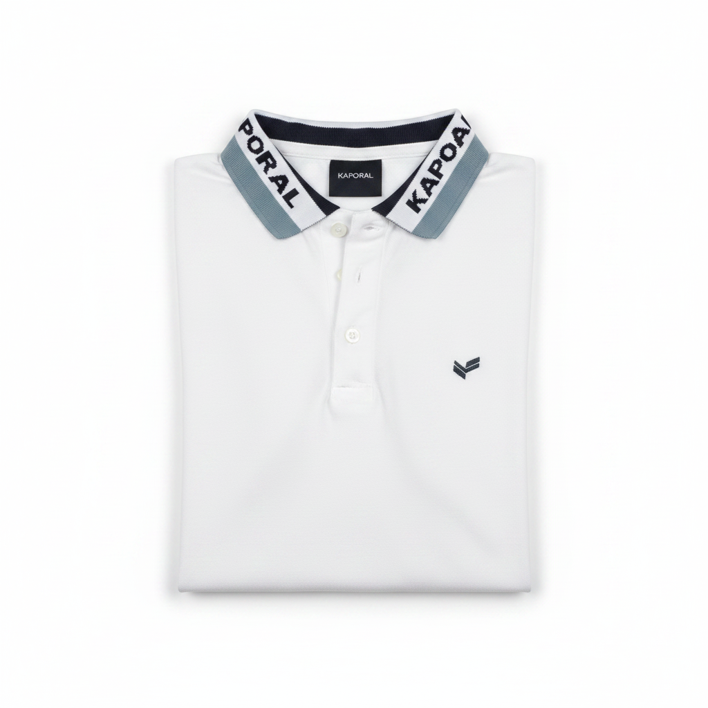 Polo Kaporal plié fond blanc