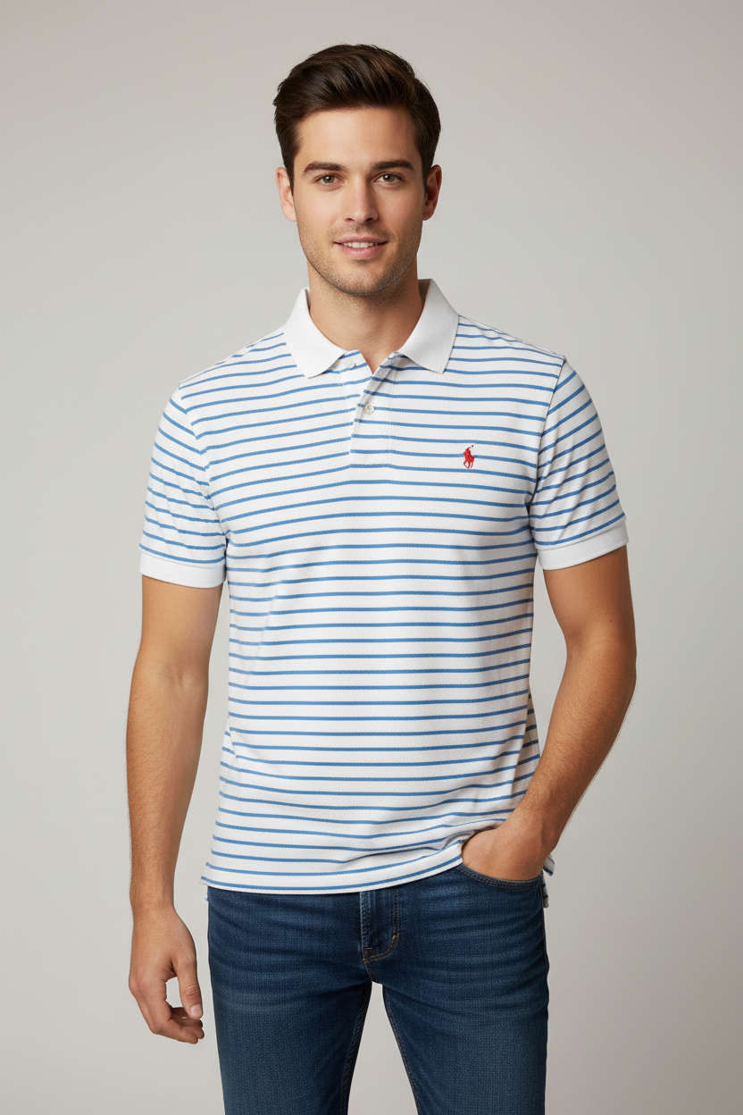 Polo Ralph Lauren rayures bleues mannequin