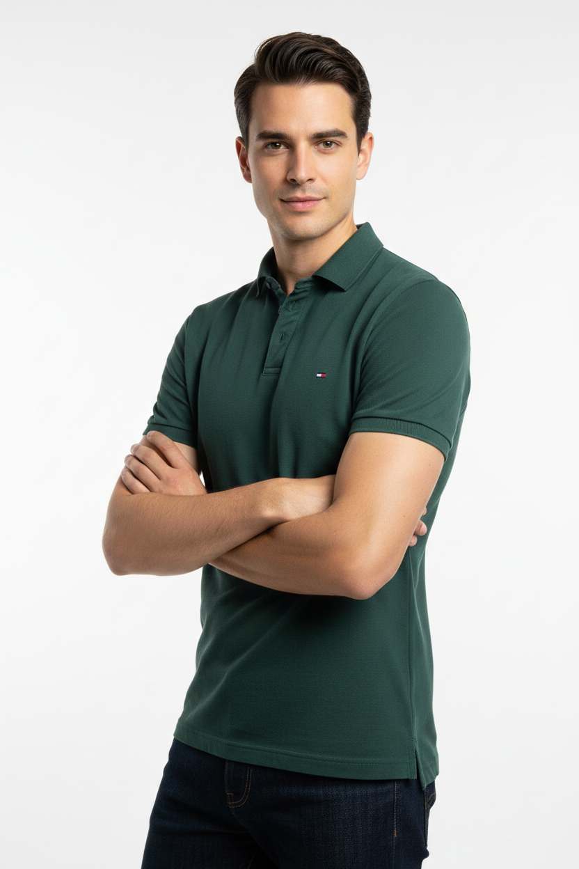 Polo vert homme mannequin